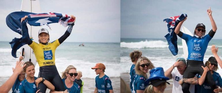 Molly Picklum and Micah Margieson Junior Titles Champions