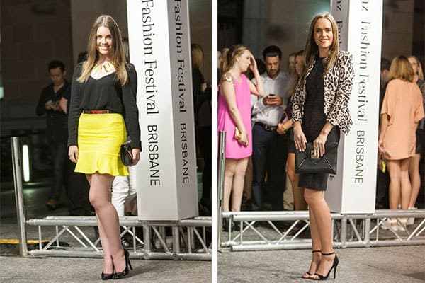 Left: Fashion Editor - Courtney Thorpe  Right: Gina Theron Lifestyle Editor dressed by Sheike for all their engagements at MBFF 