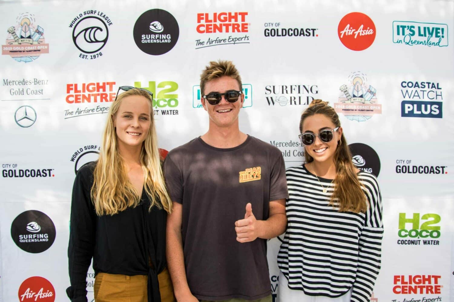 Left to Right: Isabella Nichols, Jaggar Bartholomew, Ellie Brooks are all looking forward to competing over the next six days.