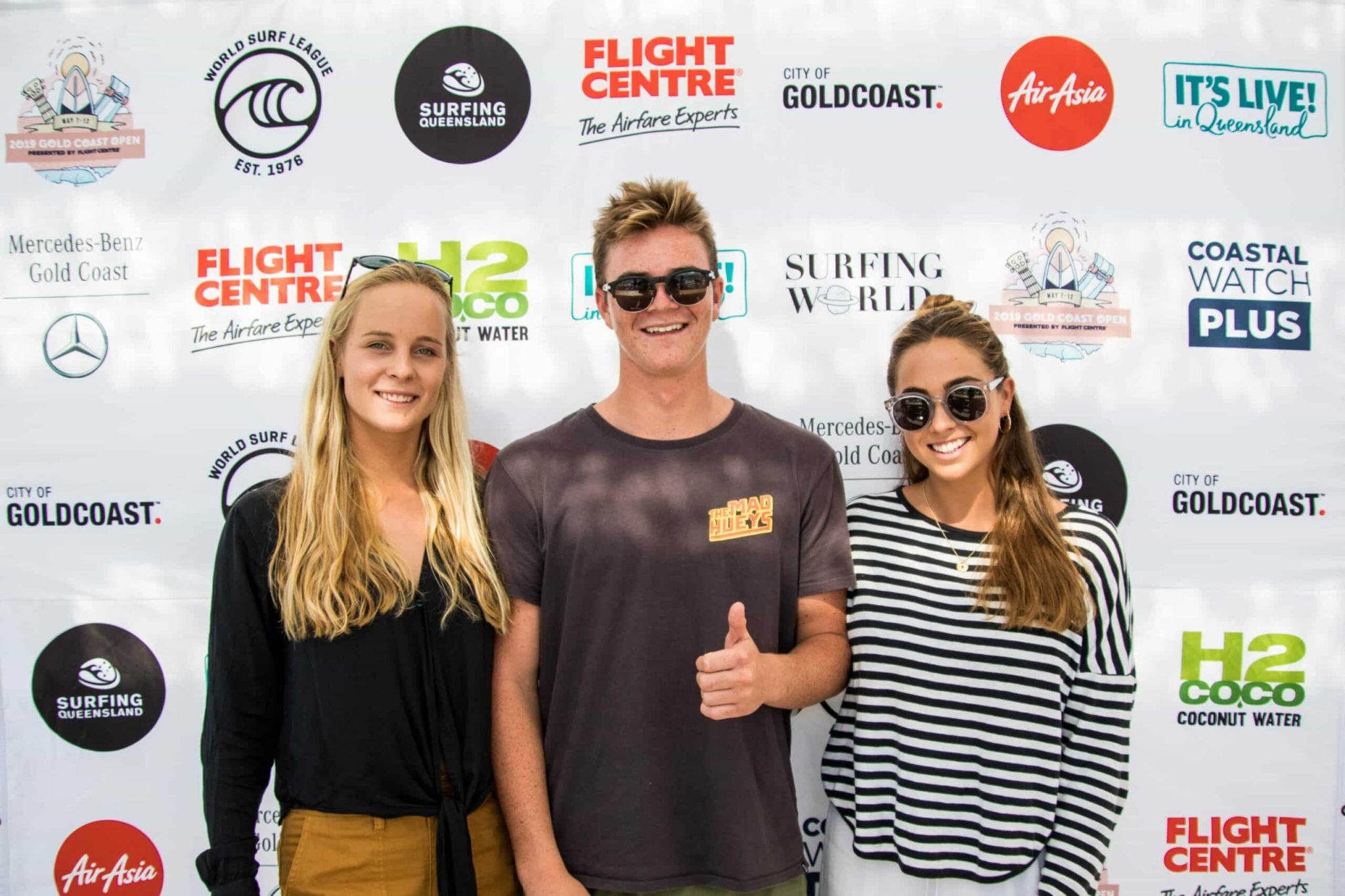 Left to Right: Isabella Nichols, Jaggar Bartholomew, Ellie Brooks are all looking forward to competing over the next six days.