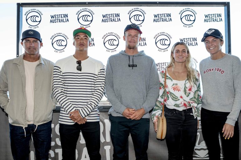 Surfers hit the water at Margaret River Pro