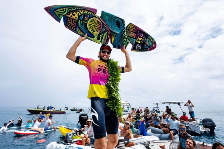 Owen Wright of Australia wins the 2019 Tahiti Pro Teahupo'o
