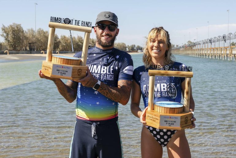 Coco Ho and Filipe Toledo win Pure Gold Rumble at the Ranch