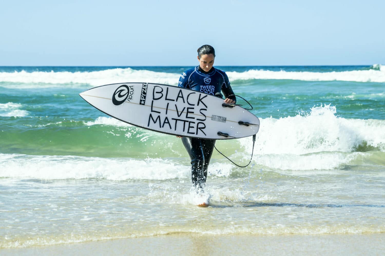 Tyler Wright taking out the Tweed Coast Pro the day after her powerful message in solidarity with Black Lives Matter.  <B>Photo: WSL / Matt Dunbar</b>