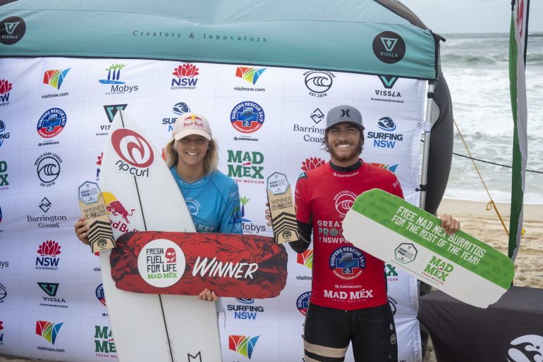 Molly Picklum and Reef Heazlewood took victory last week at the Great Lakes Pro, the 2021 World Surf League Qualifying Series's opening event.