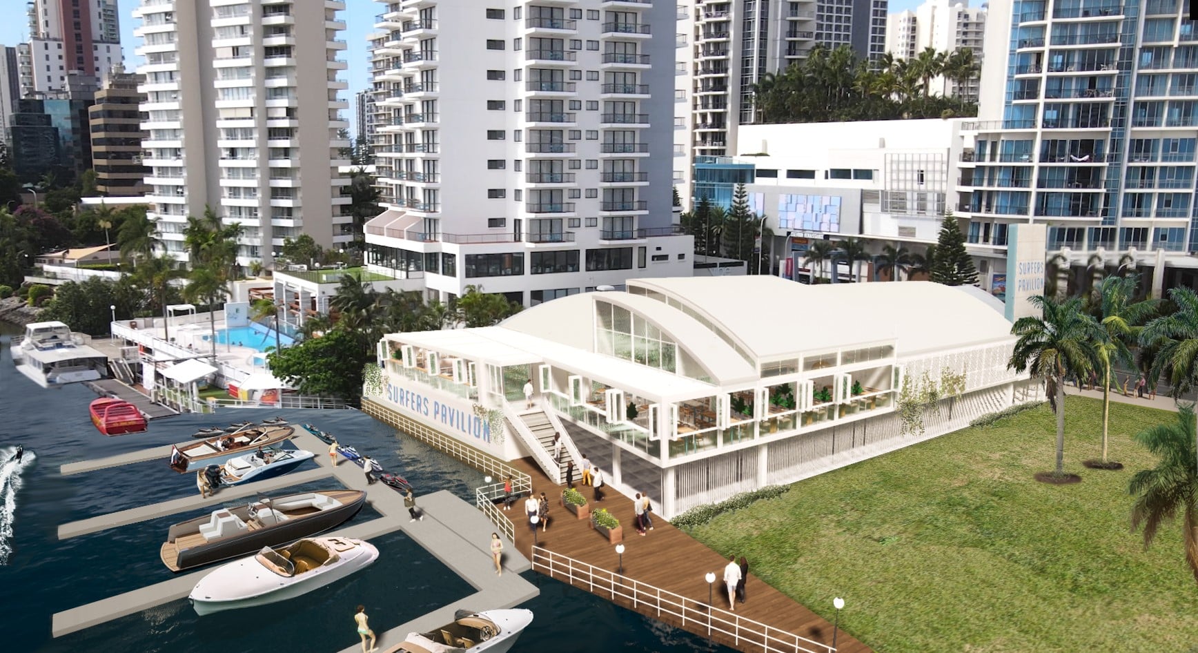 Surfers Pavilion a new waterfront oasis opening soon