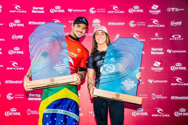 Caroline Marks and Gabriel Median win the Narrabeen Classic
