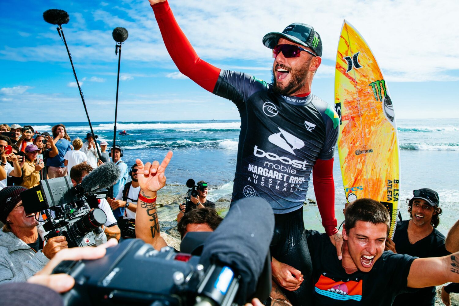 Tatiana Weston-Webb and Filipe Toledo victorious in Margaret River