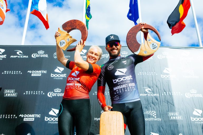Tatiana Weston-Webb and Filipe Toledo victorious in Margaret River