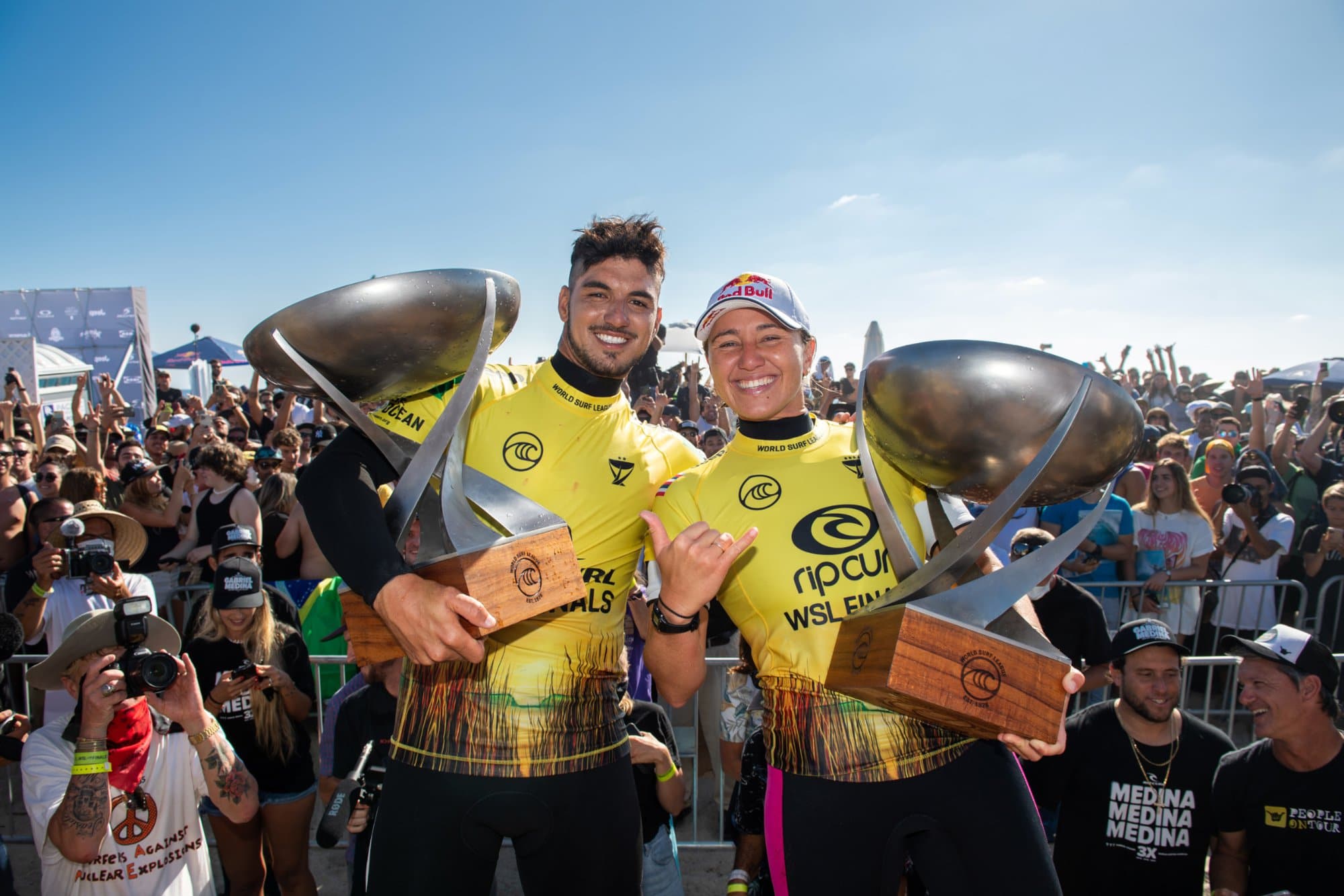 Gabriel Medina & Carissa Moore are your WSL 2021 World Champions