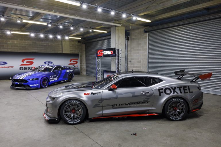 First look at Gen 3 Supercars the new Camaro and Mustang